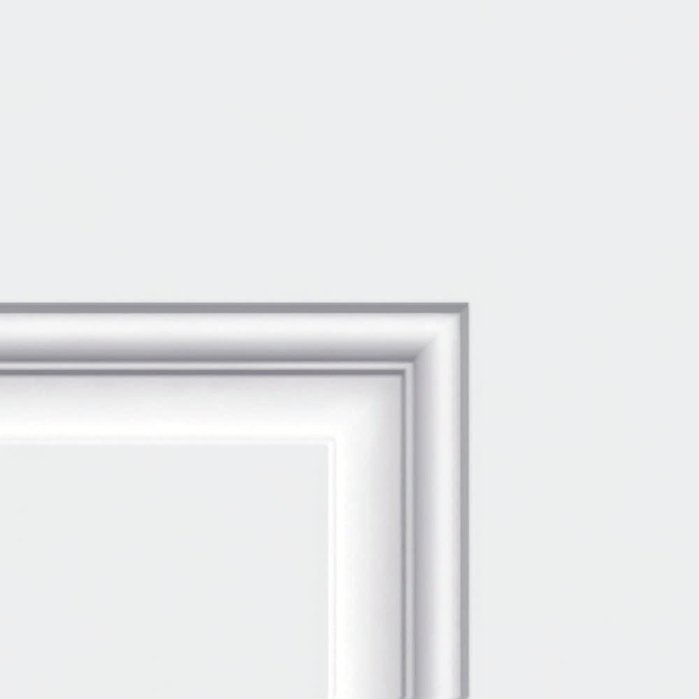 Primed Left Hand Outswing 1/2 Lite 2-Panel Clear Glass Steel Prehung Front Door 36" x 80" K9129
