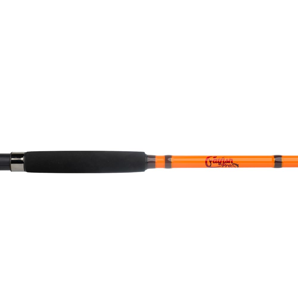7'6" One-Piece Orange Medium Heavy Action Spinning Fishing Rod Y68948