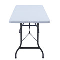 White 6 ft Foldable Plastic Table A485806