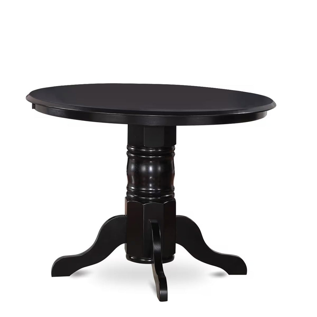 3 Piece Round Dining Table Set with 2 Faux Leather Chairs T961543