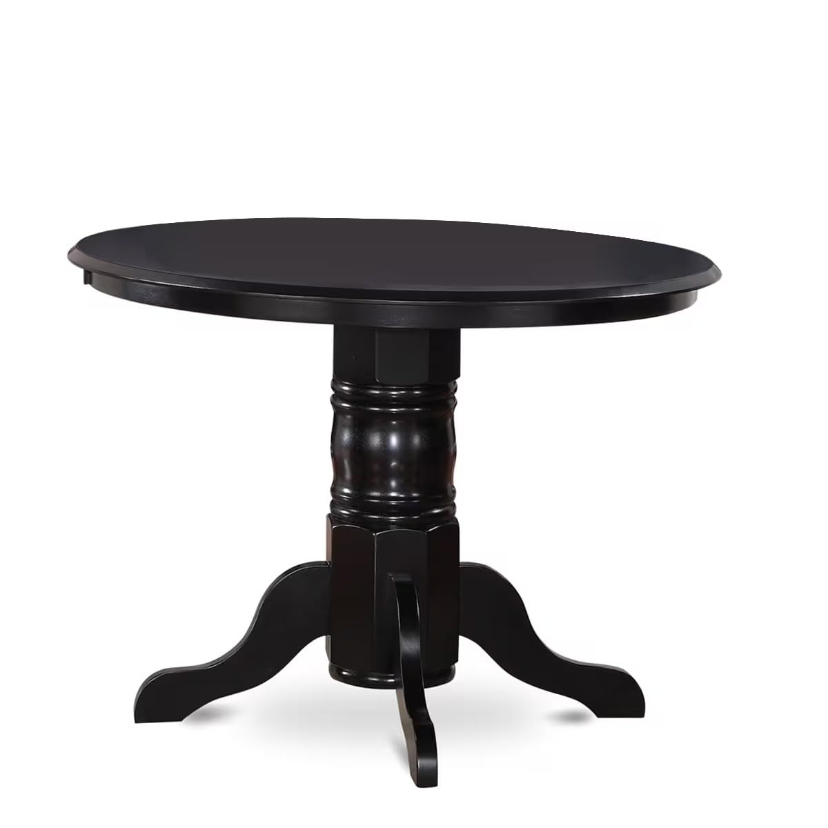 3 Piece Round Dining Table Set with 2 Faux Leather Chairs T961543
