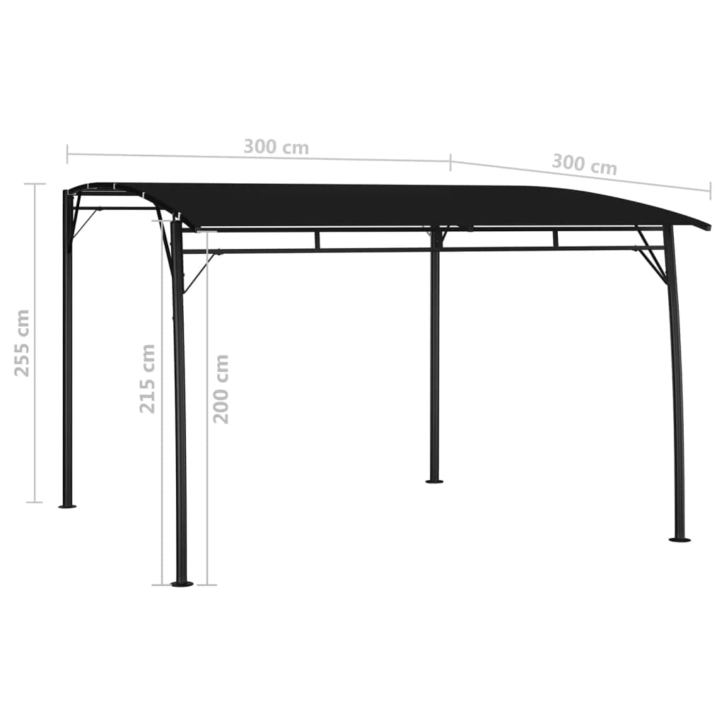 Canopy Tent 118.1"x118.1"x100.4" Anthracite R476