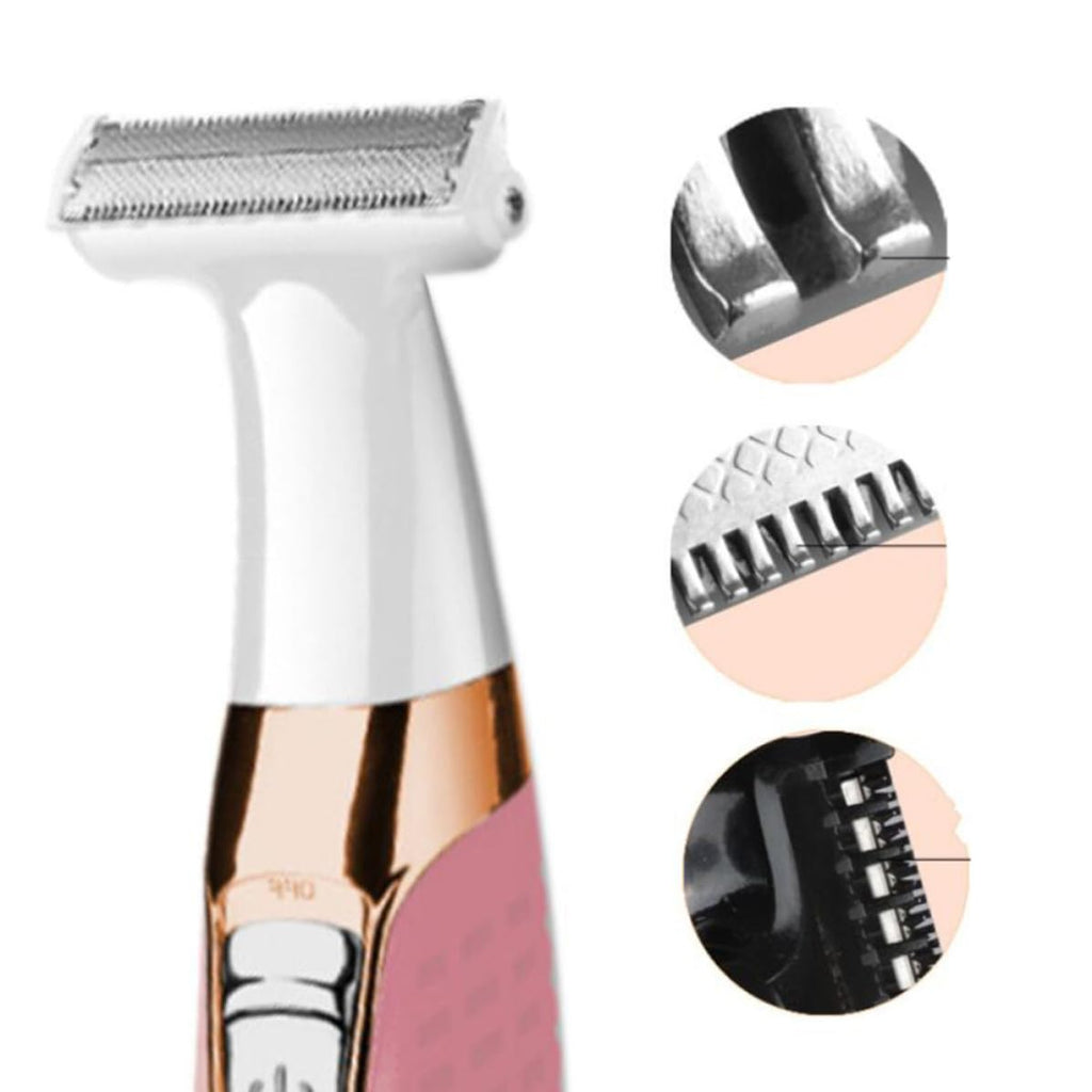 Pink Portable Electric Body Hair Shaver A7384