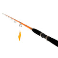 7'6" One-Piece Orange Medium Heavy Action Spinning Fishing Rod Y68948