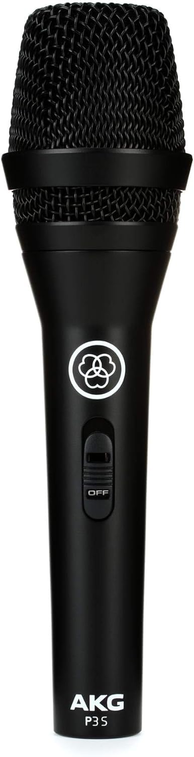 Cardioid Dynamic Vocal Microphone with On/Off Switch, XLR Connector, Black Q3093
