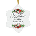 Ceramic Snowflake 3-Inch Ornament A41885