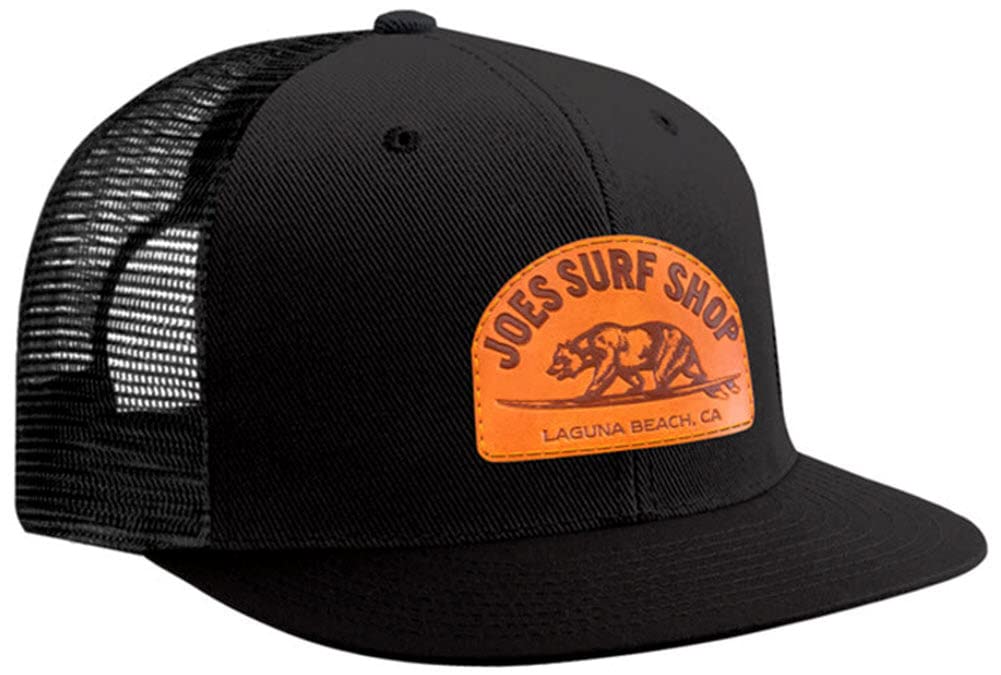 Surfing Bear Flat Bill Snapback Trucker Hat I757980