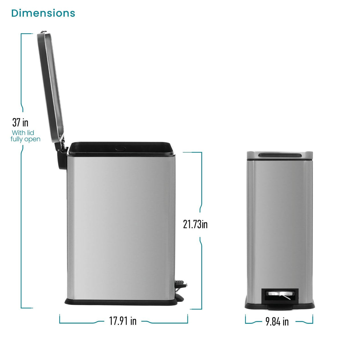 8 Gallon Kitchen Trash Can N8239