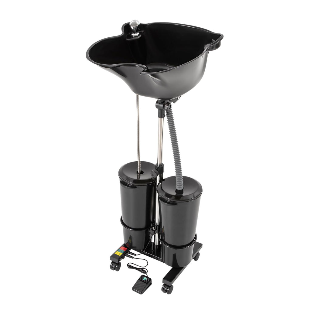 Portable Shampoo Sink with Electric Pump and Adjustable Height S453