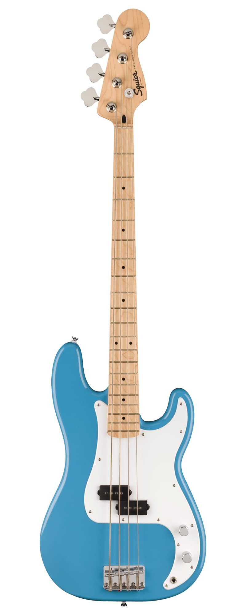 California Blue Precision Bass Guitar Bundle with Headphone Amp, Cable, Tuner, Strap I715927