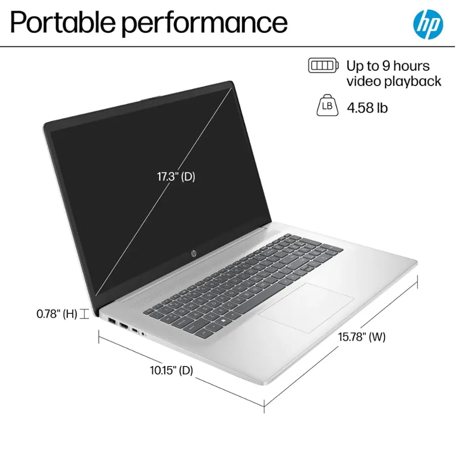 17.3" FHD 16GB RAM 512GB SSD AMD Ryzen 5 Laptop A8010