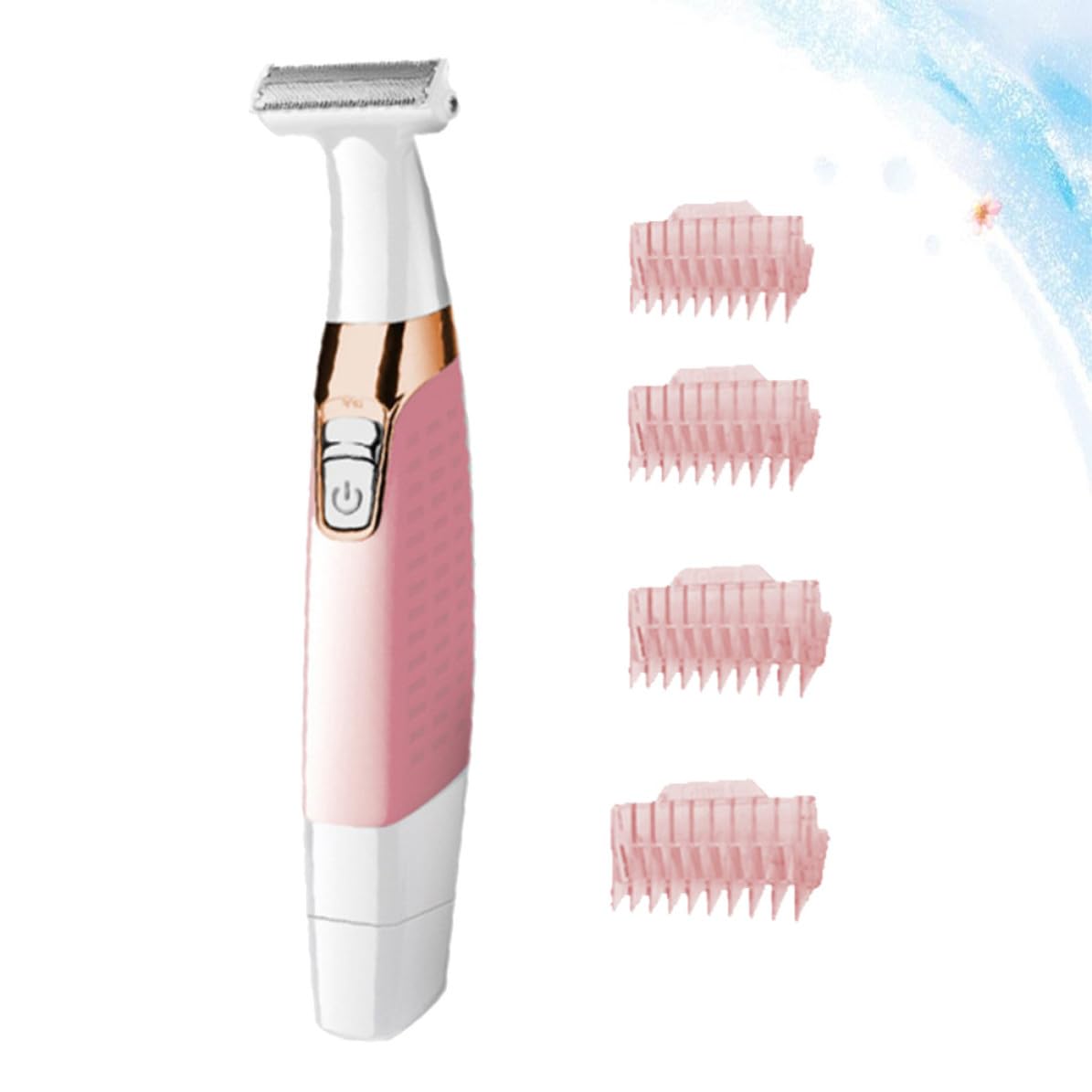 Pink Portable Electric Body Hair Shaver A7384