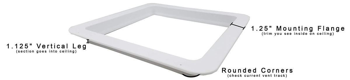 RV Roof Vent with White Metal Lid T64525