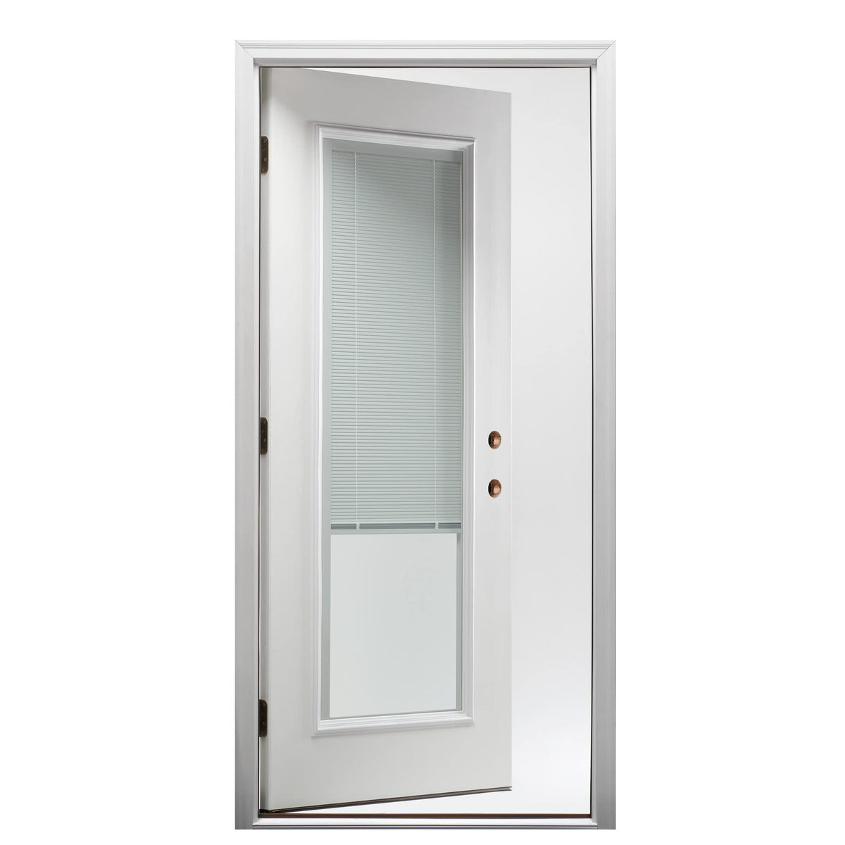 Fiberglass Smooth Primed Left Hand In-Swing Prehung Front Door Full Lite Clear Glass 36" x 80" Q40550