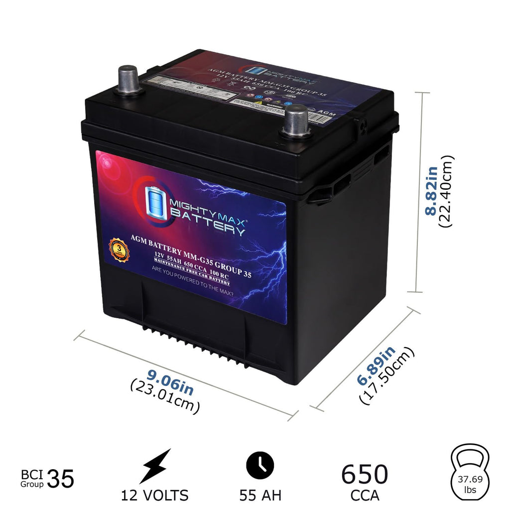 12V 55Ah AGM Replacement Battery V622