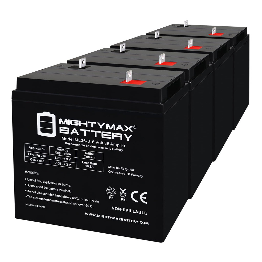 6V 36Ah AGM Battery 4 Pack I857