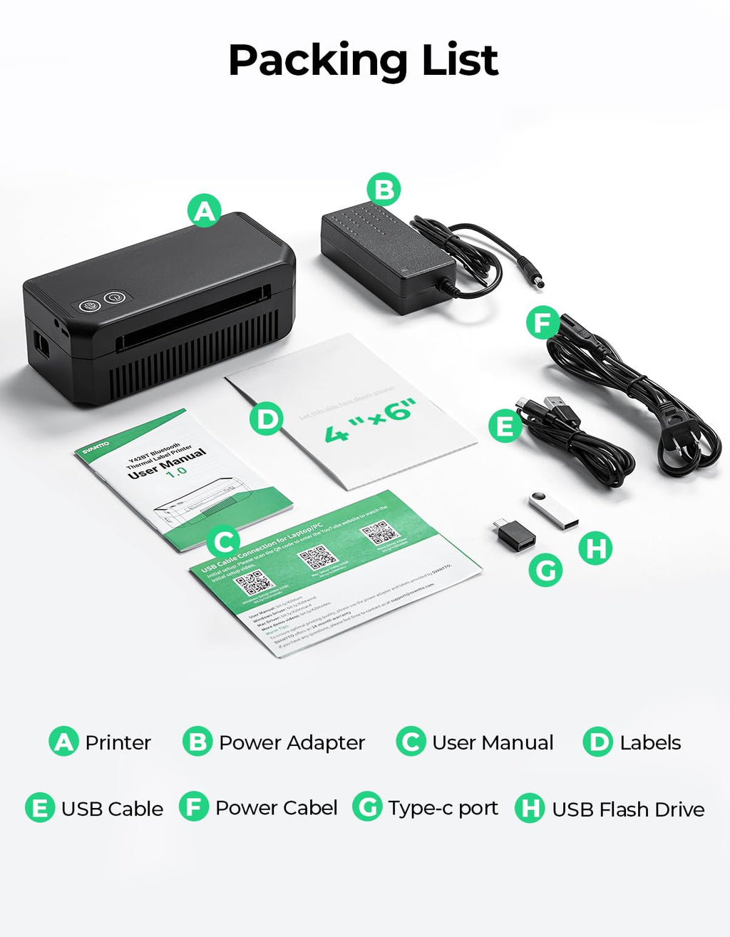 Bluetooth Thermal Label Printer H8562