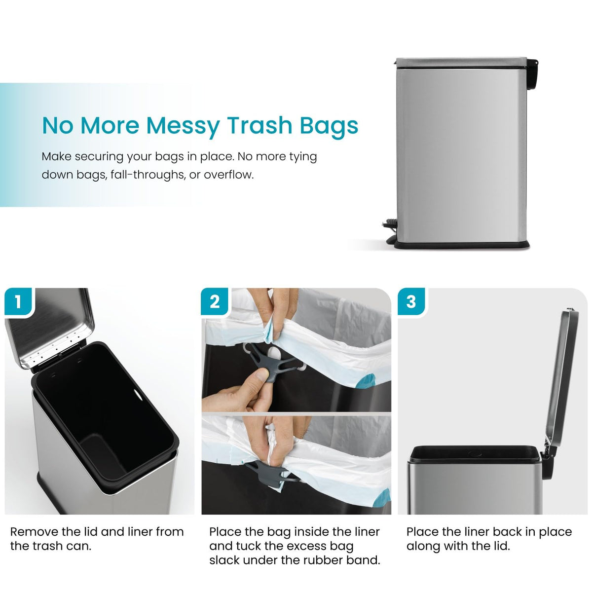 8 Gallon Kitchen Trash Can N8239