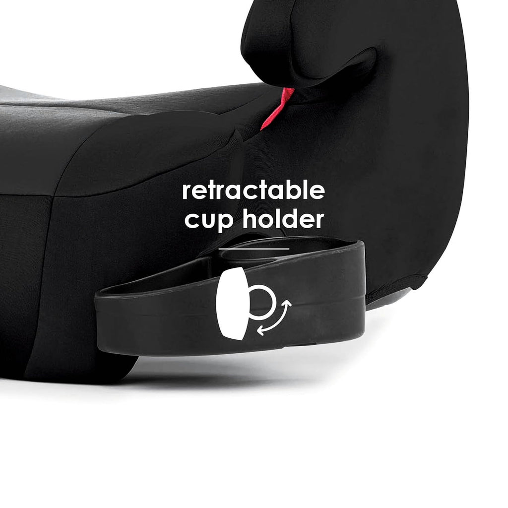 Black Backless Belt-Positioning Booster Car Seat O6203