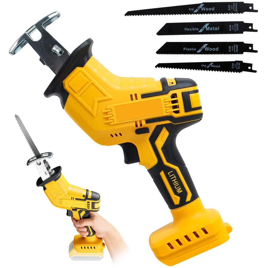 Cordless Reciprocating Saw 0-3500 SPM Variable Speed with 4 Blades Q73399