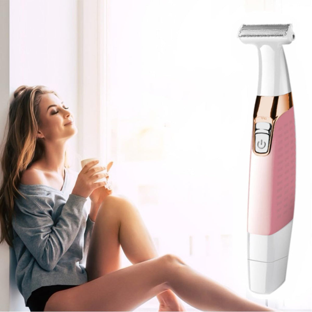 Pink Portable Electric Body Hair Shaver A7384