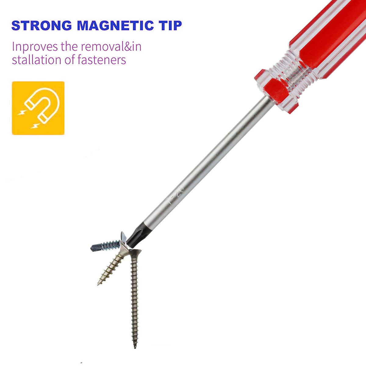 Magnetic T20 T25 Torx Screwdriver Set F260