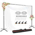 10x8.5FT Adjustable Backdrop Stand with Cross Base G21929