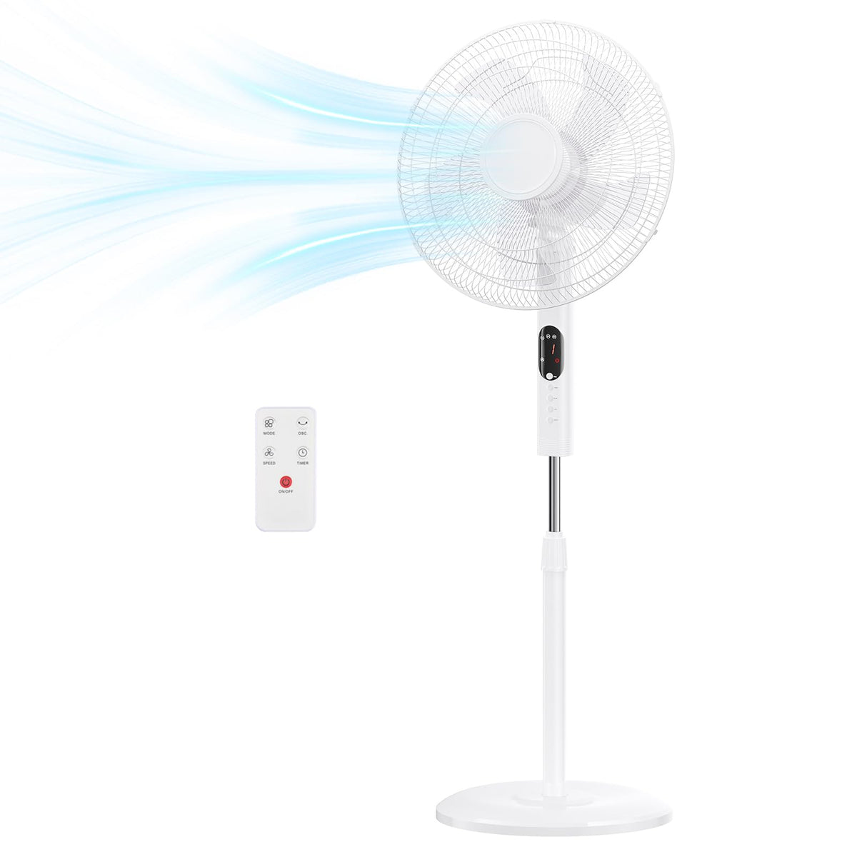 17" Oscillating Pedestal Fan with Remote X314