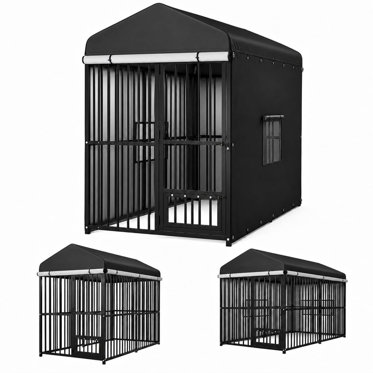 Heavy Duty Outdoor Dog Kennel with Cover S95940