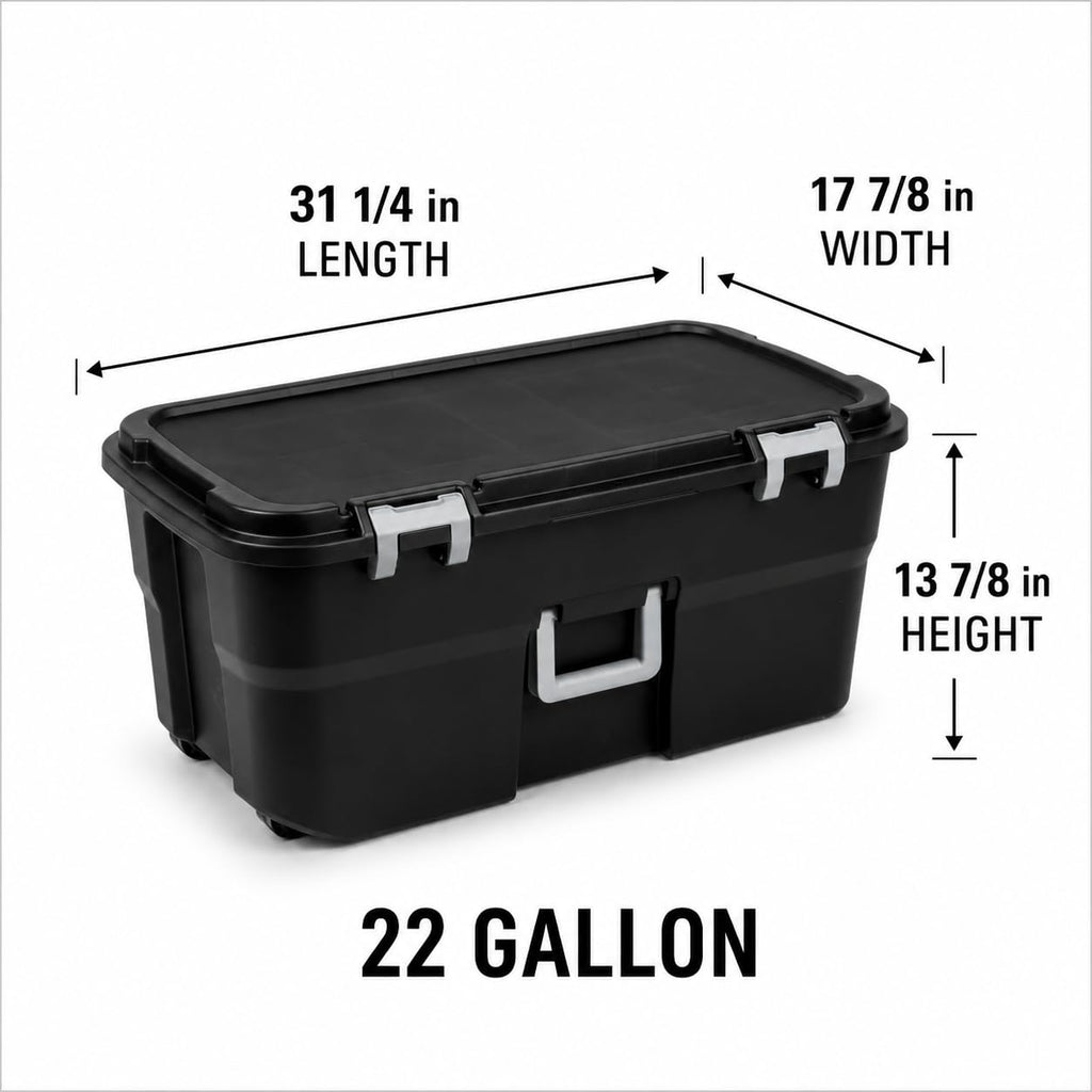 Camping Gear Storage Trunk with Wheels D28002