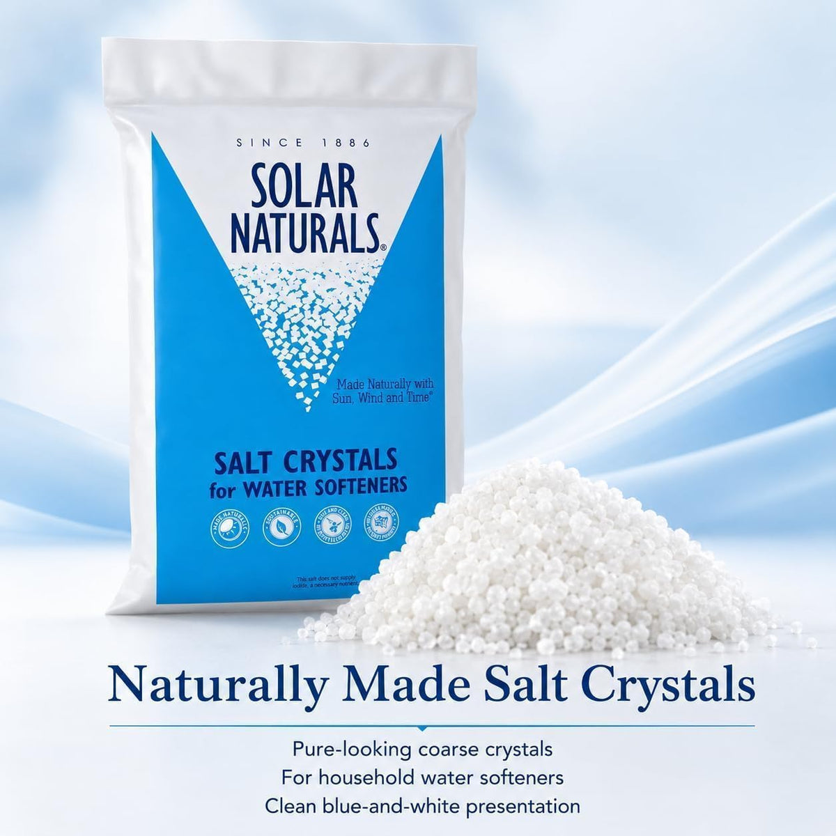 40 lb Solar Salt Crystals W6122