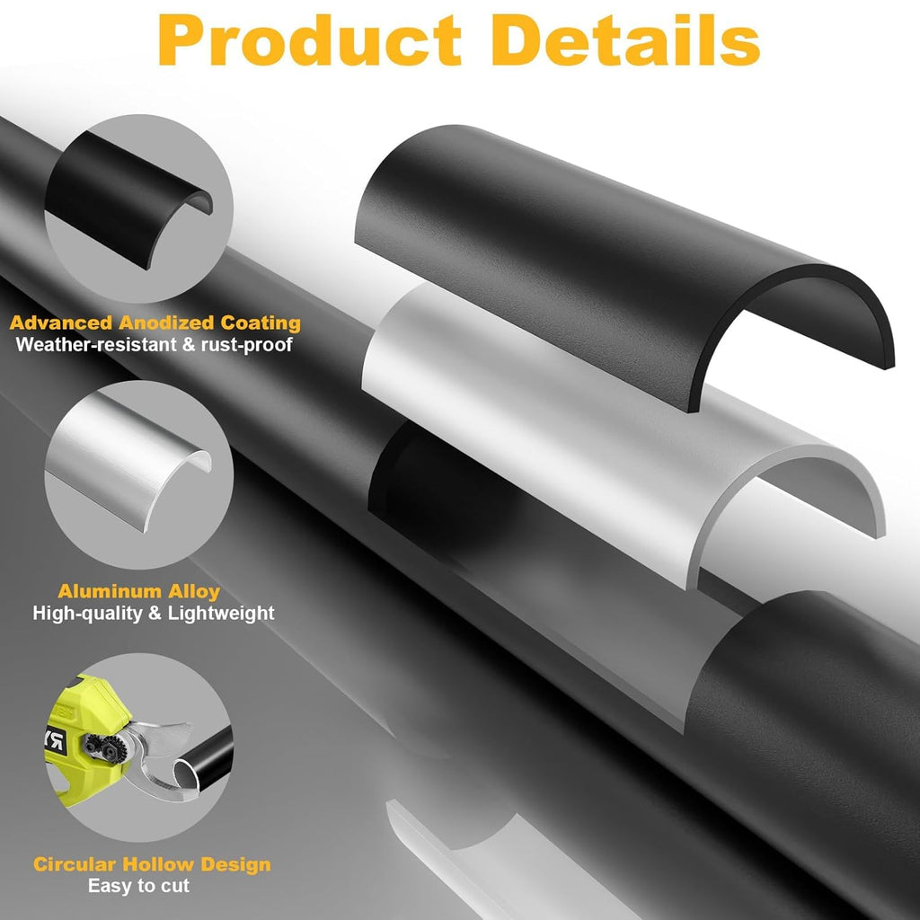 100 Pack 26" Black Aluminum Deck Balusters T94293