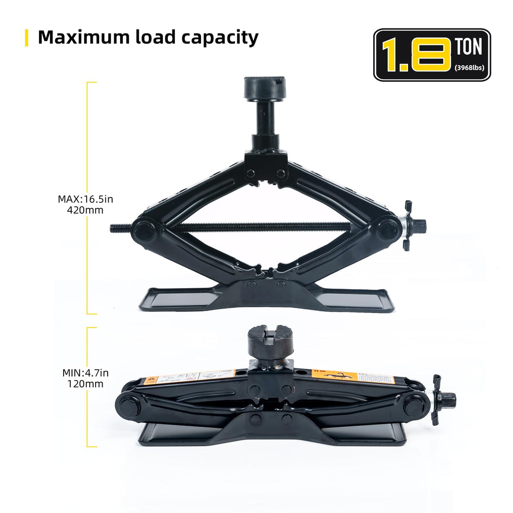 1.8 Ton Scissor Jack Kit K2033