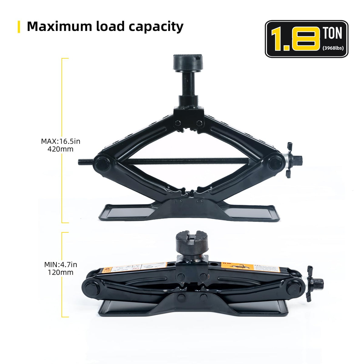 1.8 Ton Scissor Jack Kit K2033