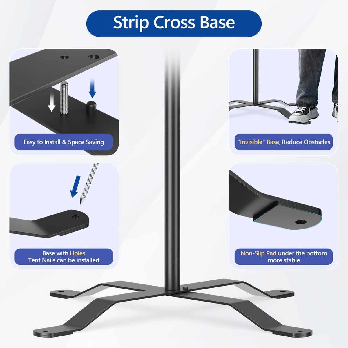 10x8.5FT Adjustable Backdrop Stand with Cross Base G21929