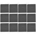 12 Pc Natural Stone Coasters with Non Slip Bottom V5121