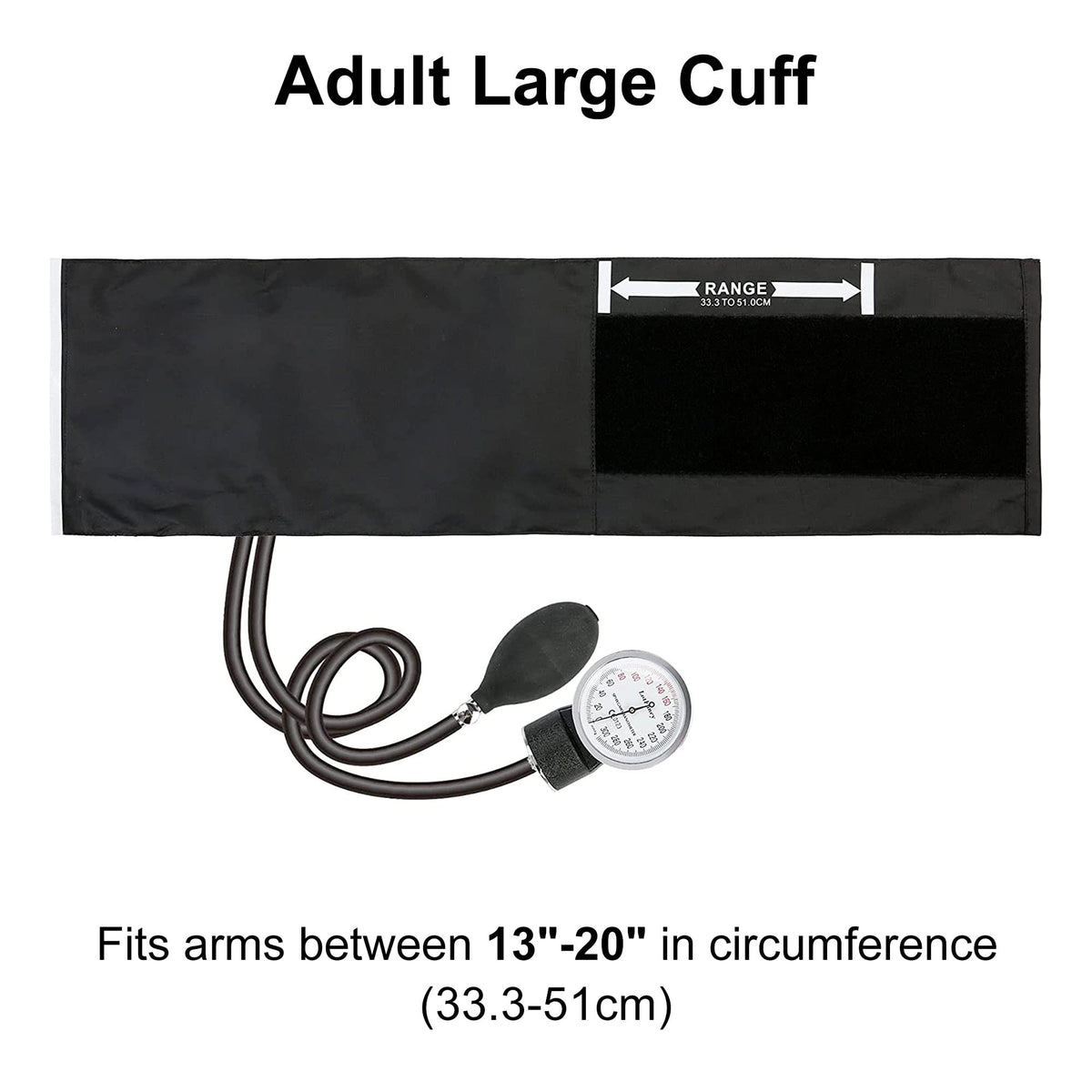 Large Adult Blood Pressure Cuff with Carrying Case J788