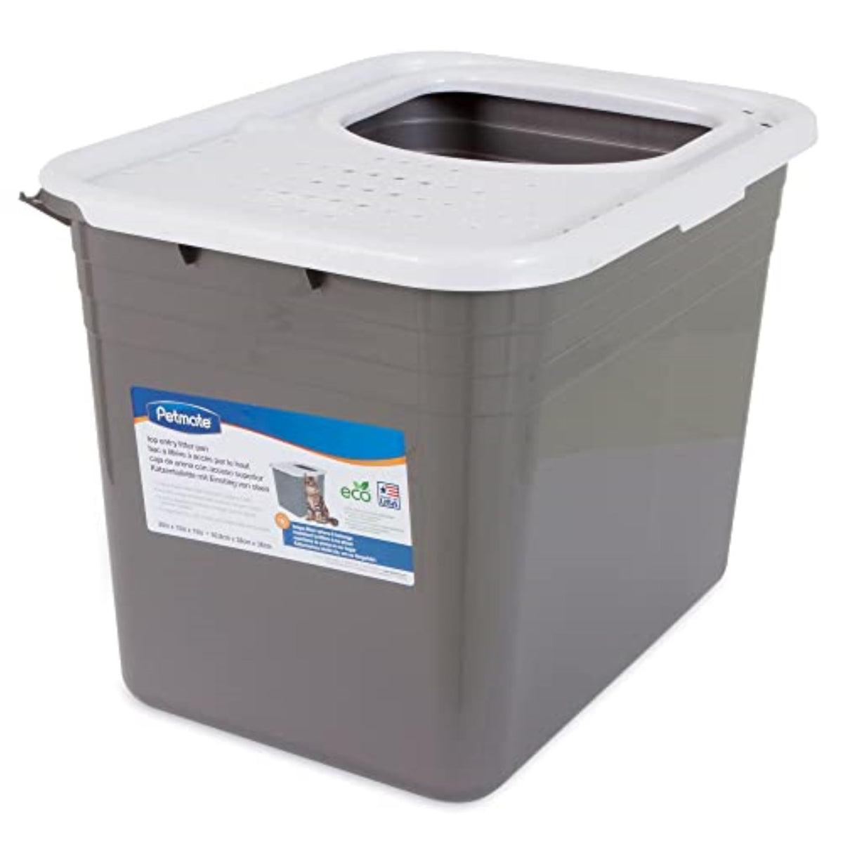 Enclosed Cat Litter Box with Hinged Lid B997