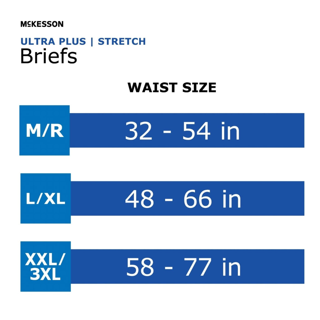 Heavy Absorbency Stretch Briefs, XXL/3XL, 80 ct P793