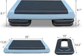 Adjustable 30" × 14" Workout Aerobic Stepper with Risers C10434