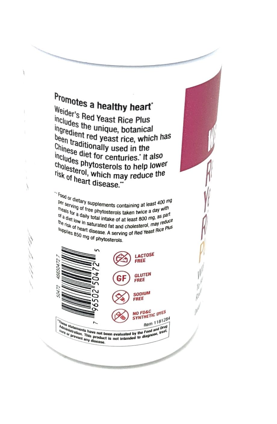 Red Yeast Rice 1200 mg 240 Tablets D602