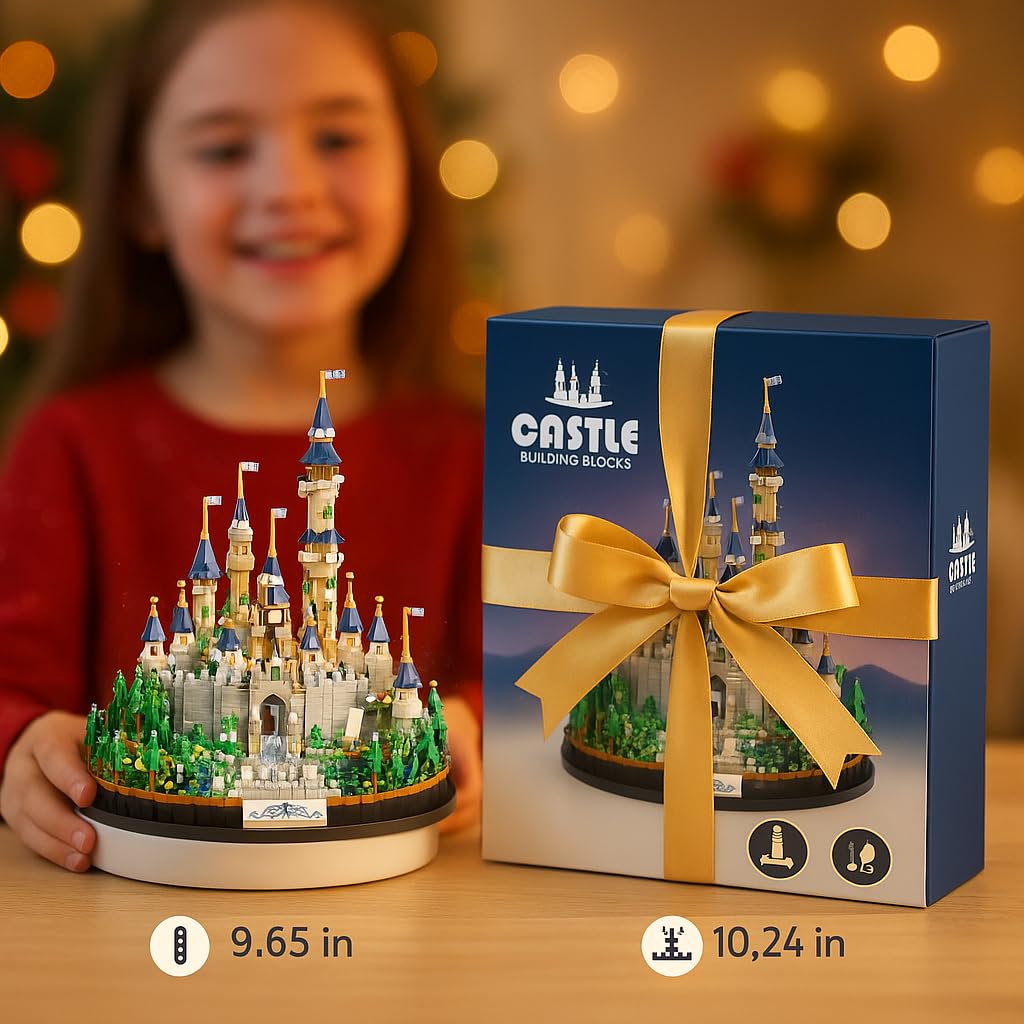Mini Building Blocks Set, 3600 Pieces, Blue Micro Building Blocks Set R727