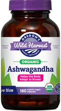 Organic Ashwagandha Herbal Supplements 180 Count A994