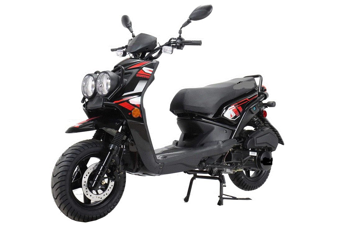 150cc Gas Scooter with 12 inch Aluminum Wheels T6912