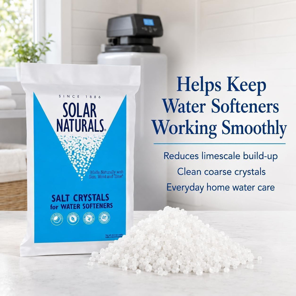 40 lb Solar Salt Crystals W6122