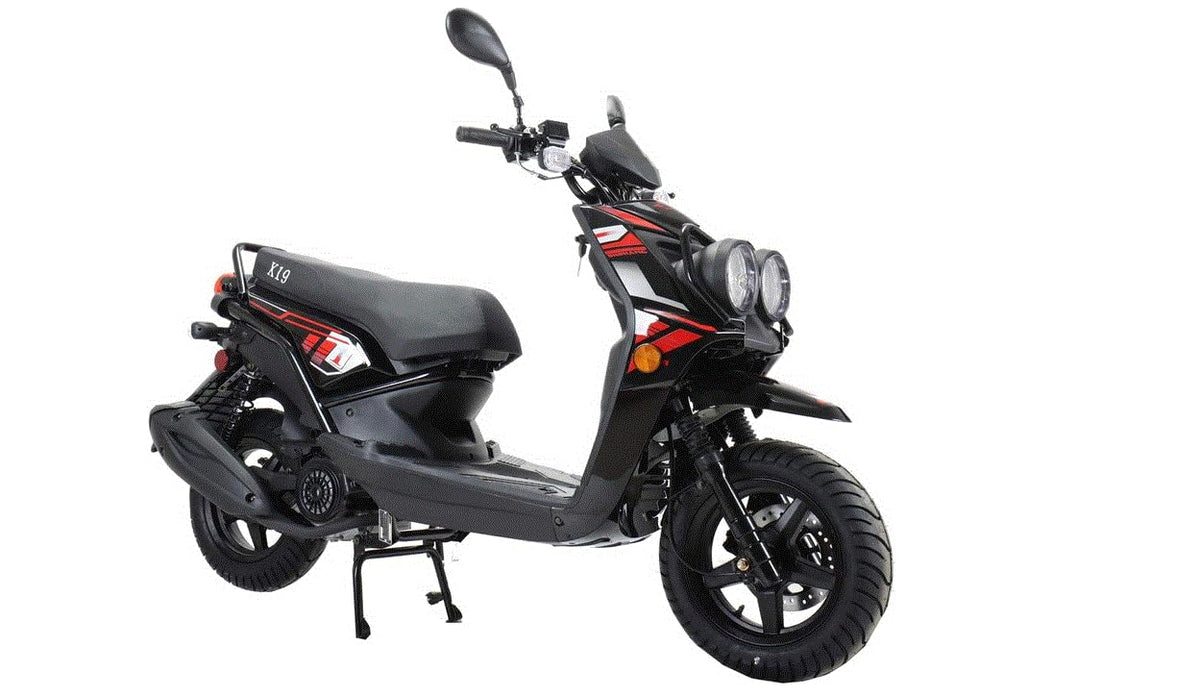 150cc Gas Scooter with 12 inch Aluminum Wheels T6912