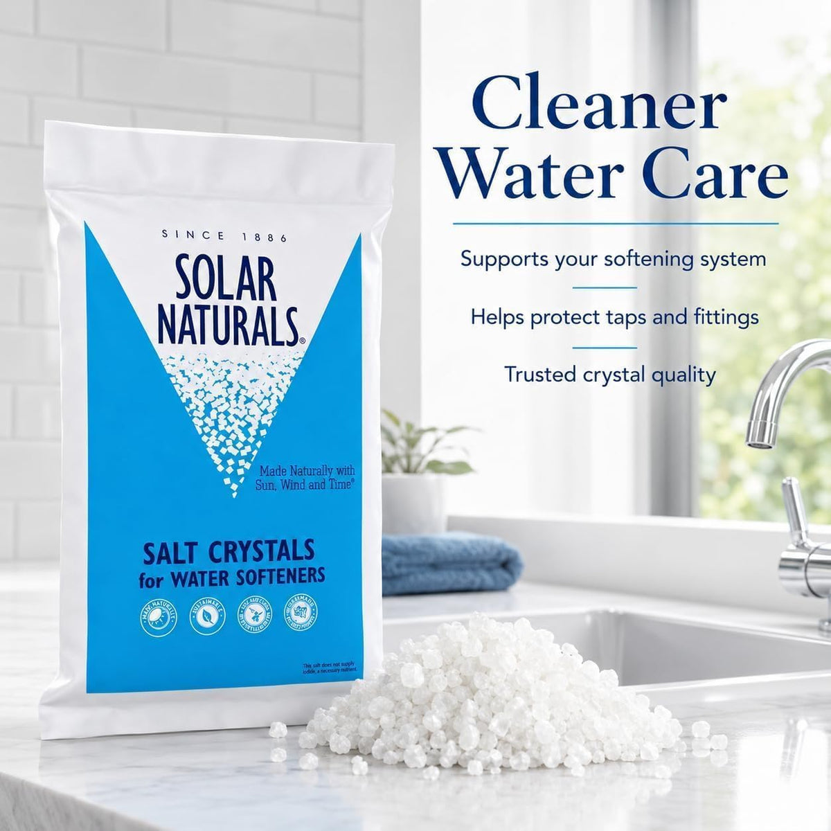 40 lb Solar Salt Crystals W6122