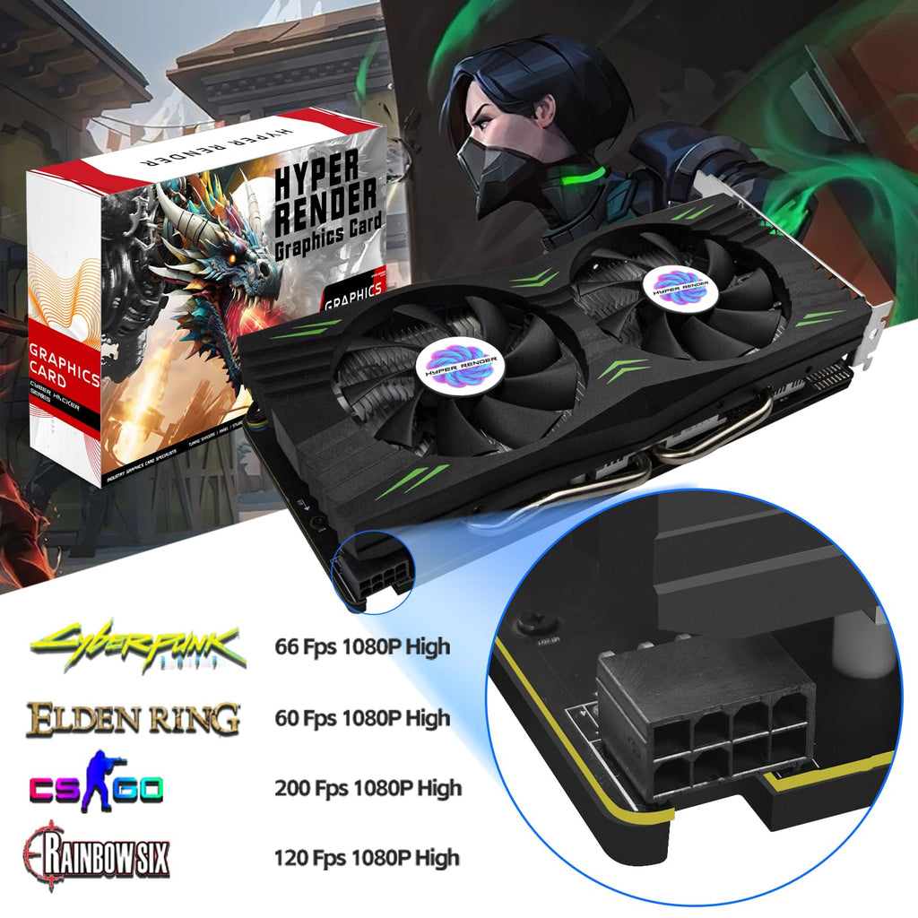 RX 580 8GB GDDR5 256 Bit Graphics Card Y6836
