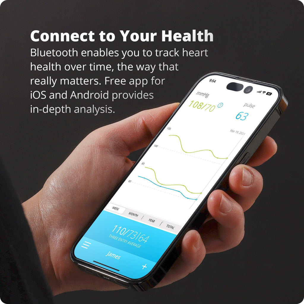 Bluetooth Blood Pressure Monitor with Upper Arm Cuff O99176