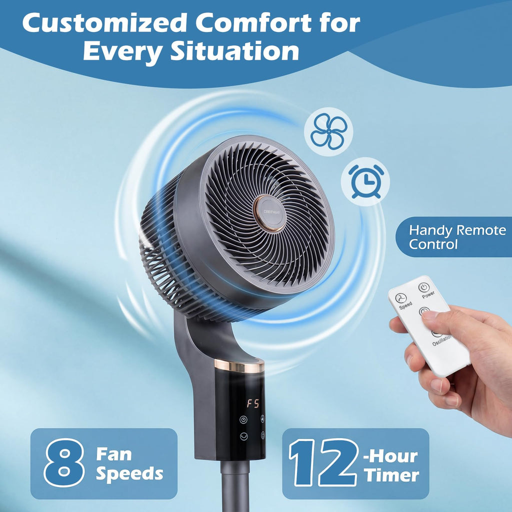 Compact Oscillating Standing Fan T46912